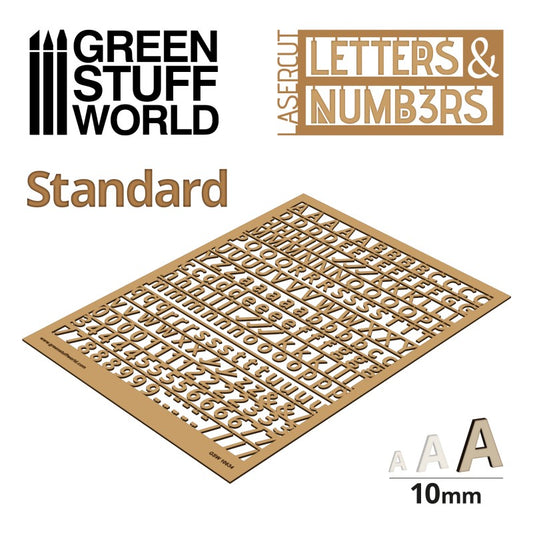 GSW Letters & Numbers 10mm