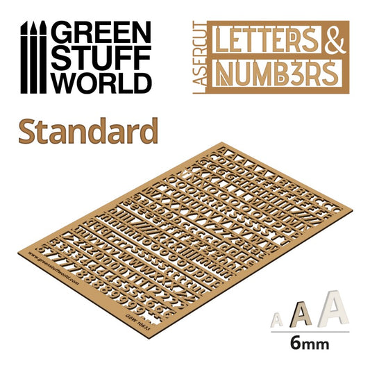 GSW Letters & Numbers 6mm