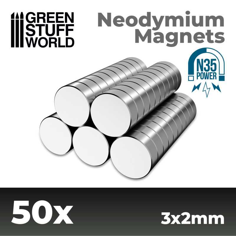 Magnets 3x2mm - 50 units (N35)