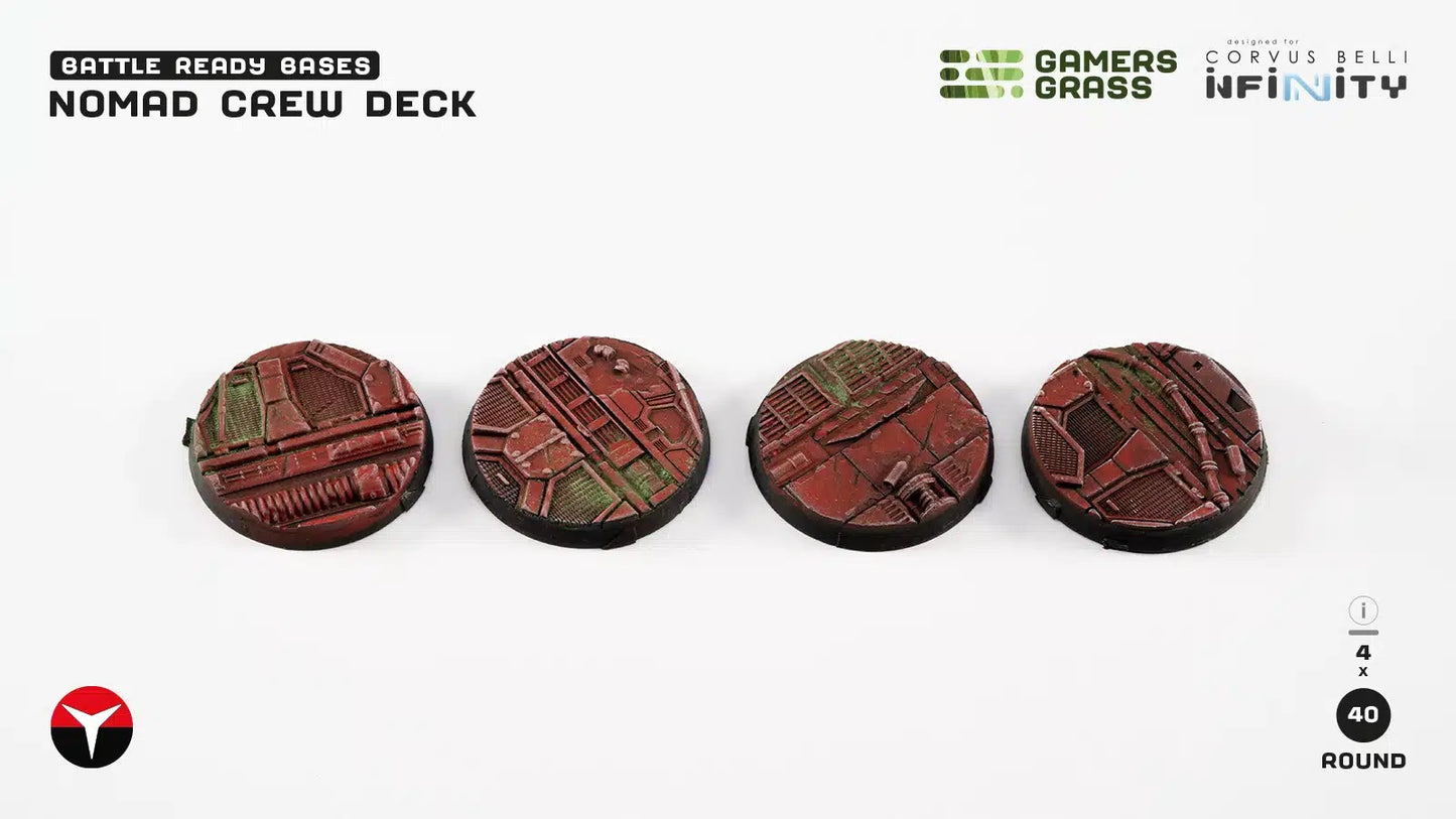 Nomad Crew Deck Bases (40mm x 4)