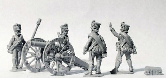 Russian Napoleonic Foot Artillery Firing 6 pdr