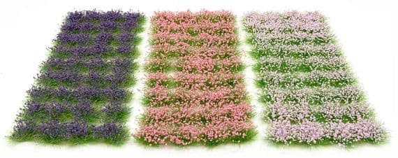 Warpainter Tufts Purple/Pink Flowers Set