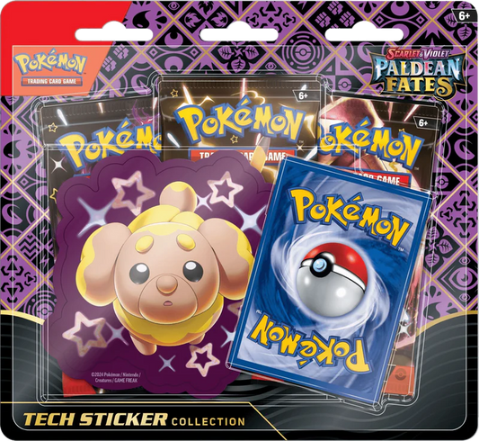 Pokemon: Paldean Fates Tech Sticker Box - Fidough