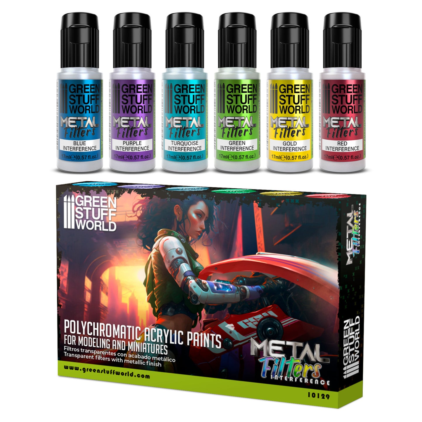 Metal Interference Colours - Paint Set