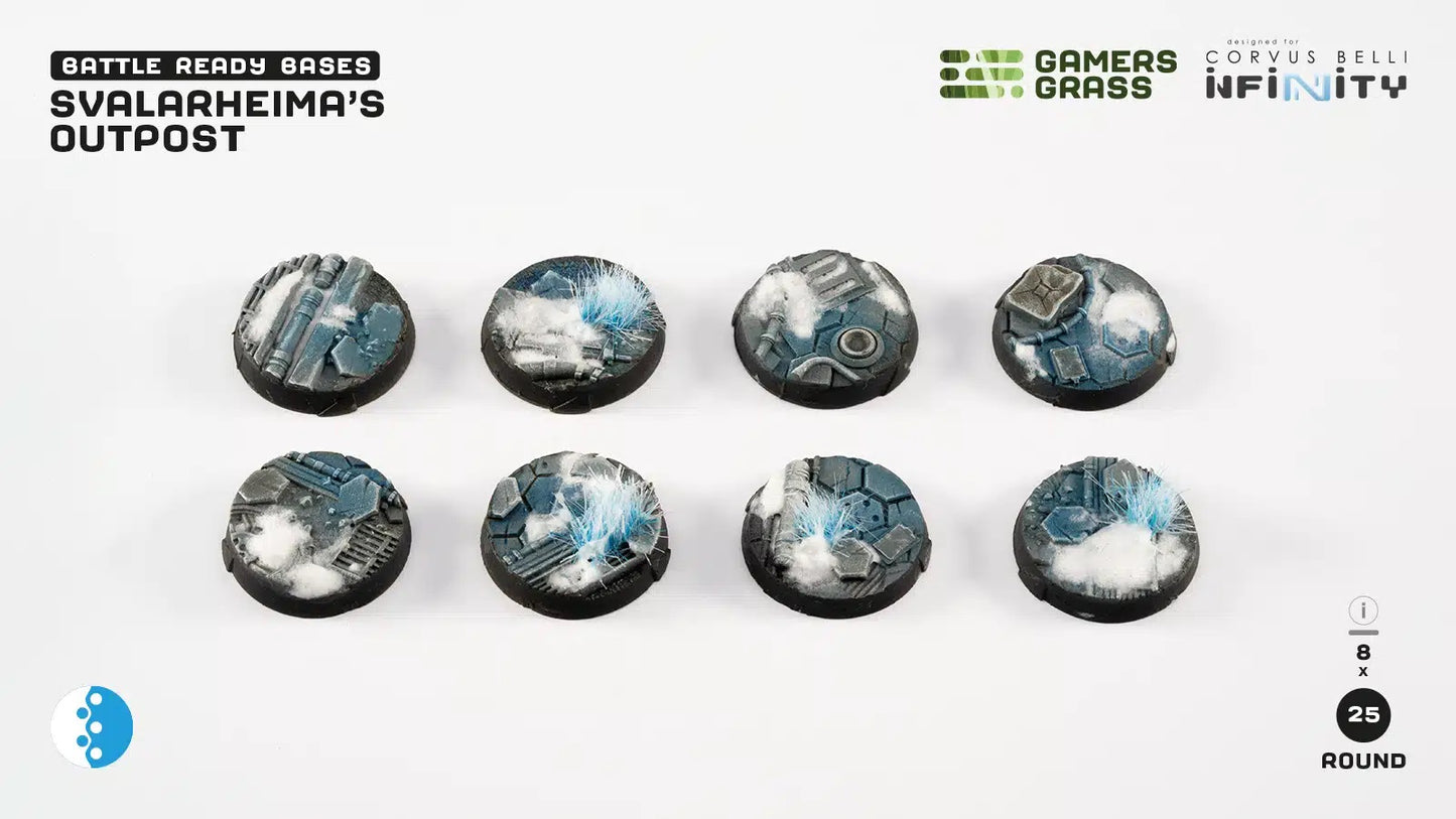 Svalarheima’s Outpost Bases (25mm x 8)