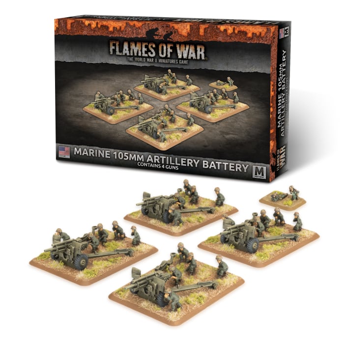 UBX100 The Pacific: Marine 105mm Artillery Battery (x4)
