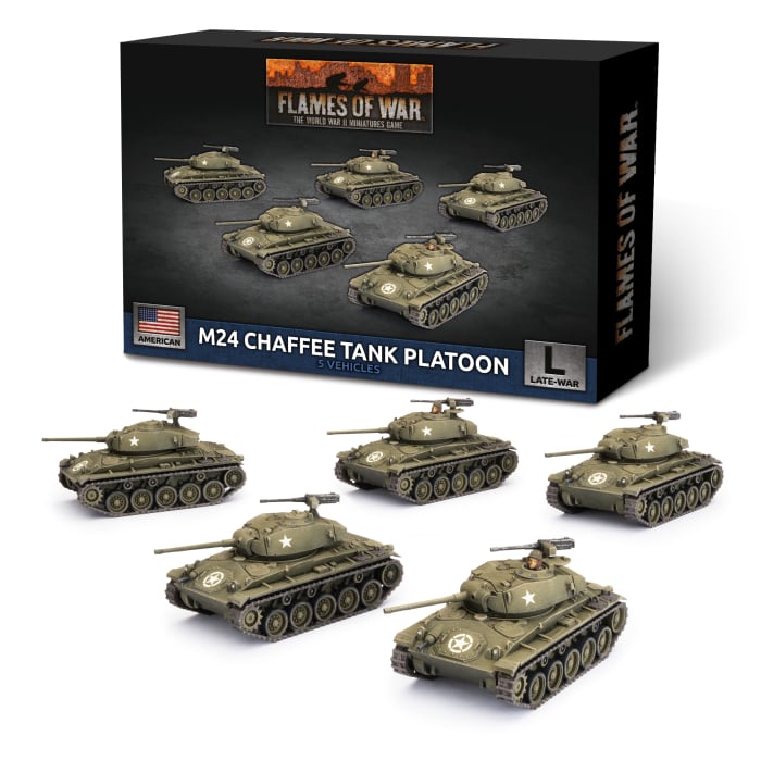 UBX94: M24 Chaffee Tank Platoon (x5 Plastic)
