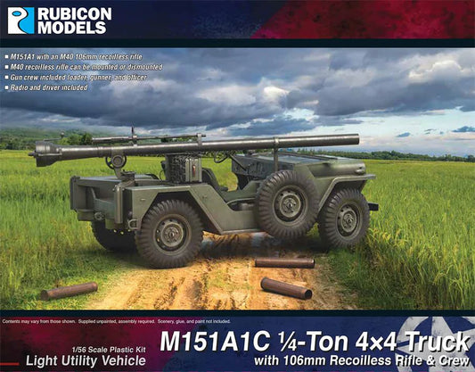 M151A1C 1/4-ton 4x4 Truck with 106mm Recoilless Rifle