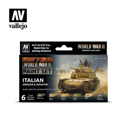 Italian Armour & Infantry Paint Set