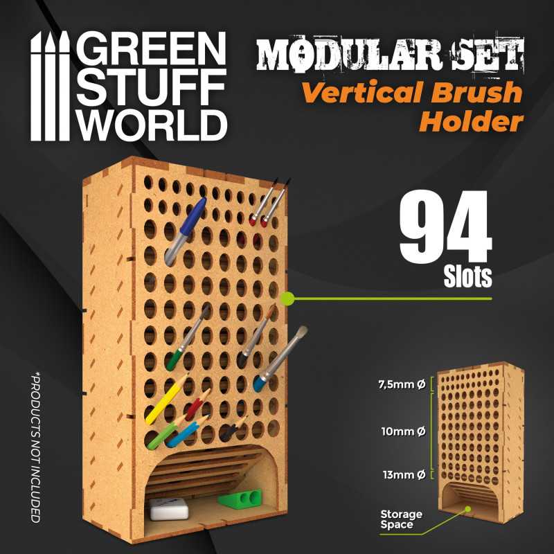 MDF Vertical Brush Holder