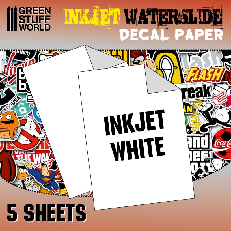 Inkjet White A4 Decal Paper