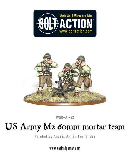 US Army 60mm light mortar team