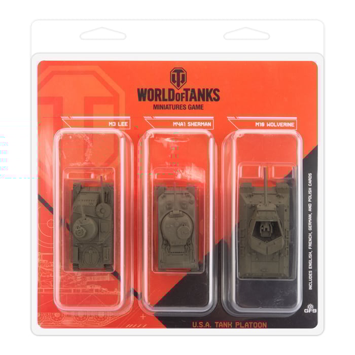 WOT63 - U.S.A. Tank Platoon (M3 Lee, M4A1 75mm Sherman, M10 Wolverine)