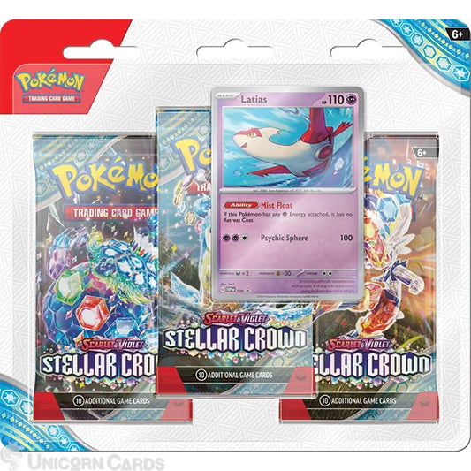 Pokemon: Stellar Crown 3 Pack (Latias)