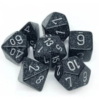 Chessex Speckled Polyhedral 7-Die Set - Ninja
