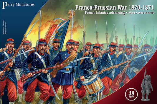 French Infantry advancing – Franco-Prussian War