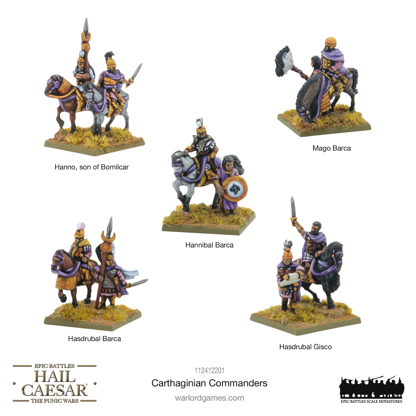 Carthaginian Commanders: Hail Caesar Epic Battles