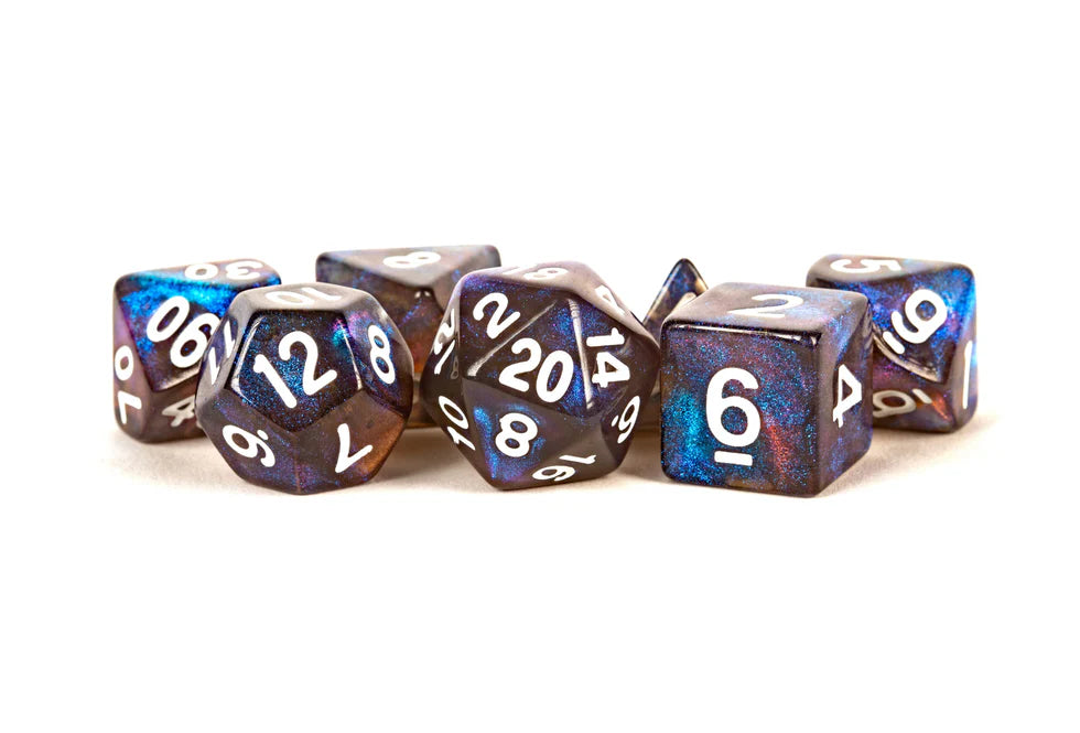Fanroll - 16mm Acrylic Polyhedral Dice Set: Stardust Galaxy