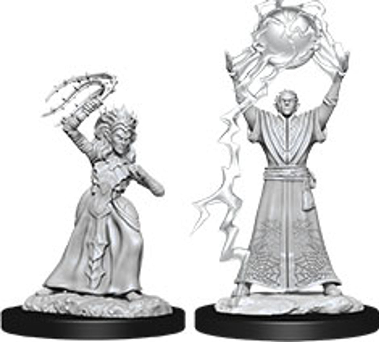 Drow Mage and Drow Priestess (W12)