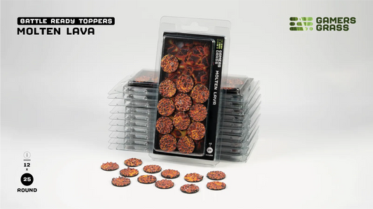 Molten Lava - Round 25mm (x12)