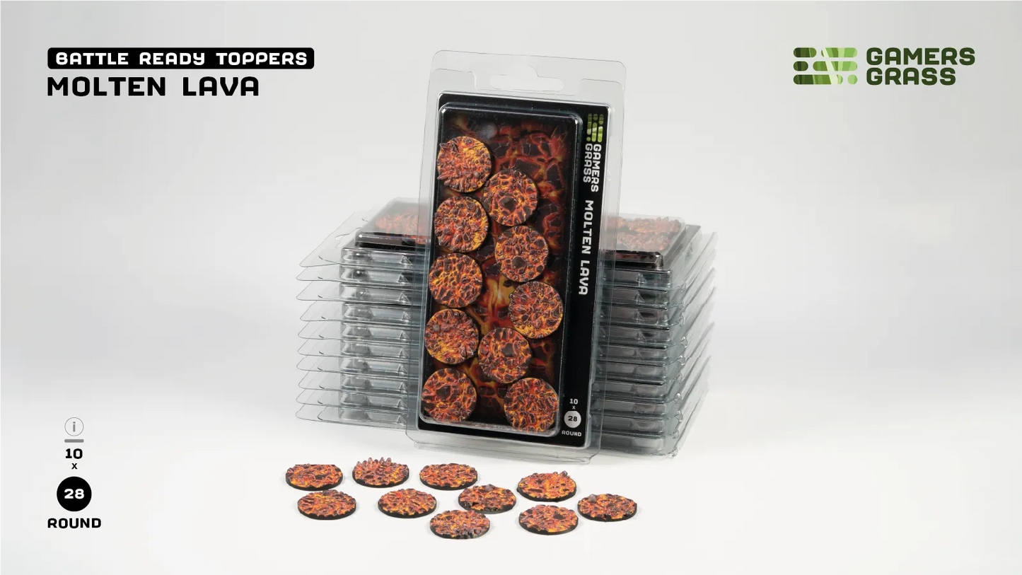 Molten Lava - Round 28mm (x10)