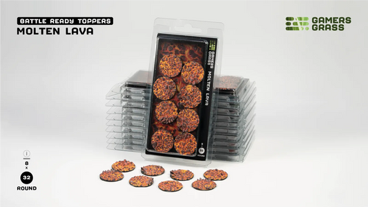 Molten Lava - Round 32mm (x8)