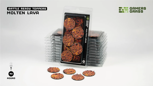 Molten Lava - Round 40mm (x5)