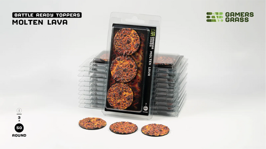 Molten Lava - Round 50mm (x3)