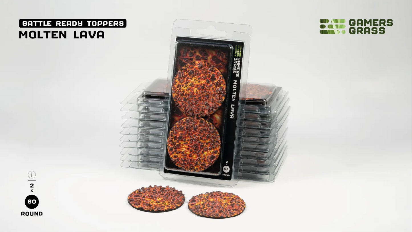 Molten Lava - Round 60mm (x2)