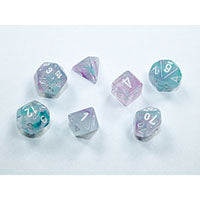 Chessex Mini Polyhedral 7-Die Set - Wistaria White