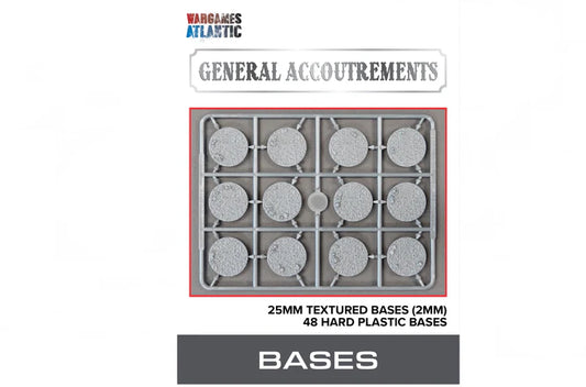 25mm Textured Bases (2mm) - Wargames Atlantic