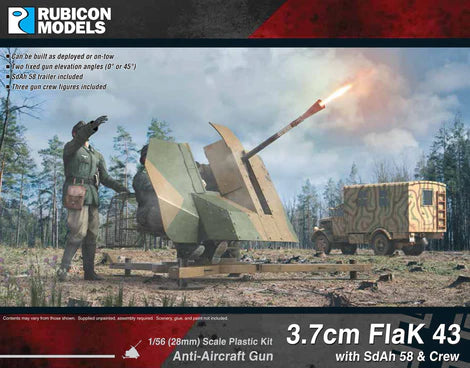 3.7cm Flak43 with SdAh 58 Trailer & Crew