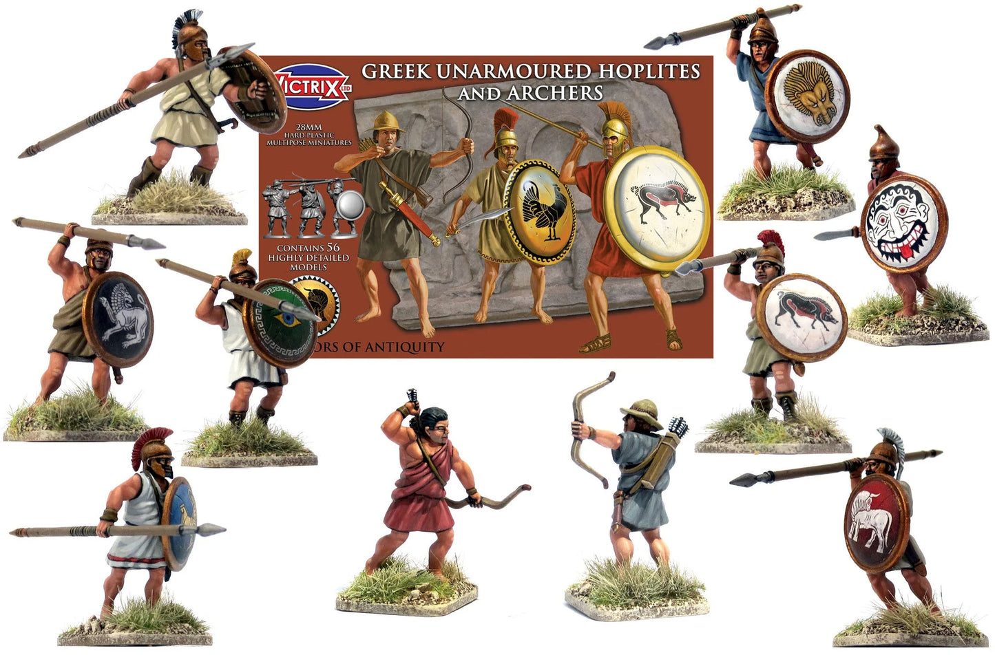 Greek Unarmoured Hoplites and Archers