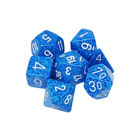 Chessex Speckled Polyhedral 7-Die Set - Water
