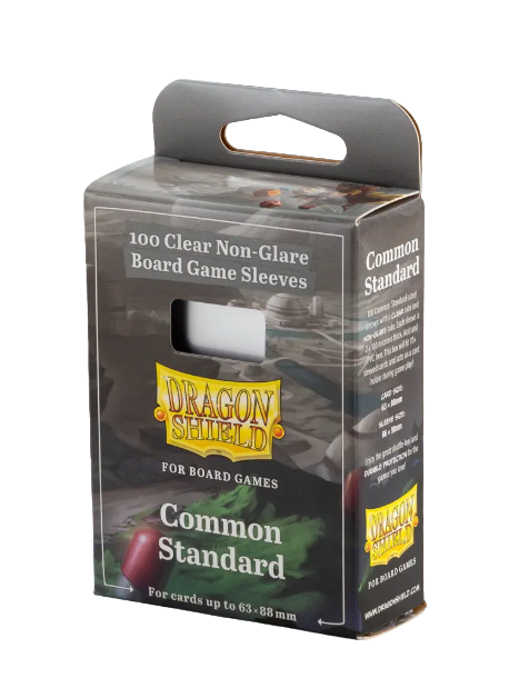 Dragon Shield 100 Clear Non-Glare Board Game Sleeves - Common Standard