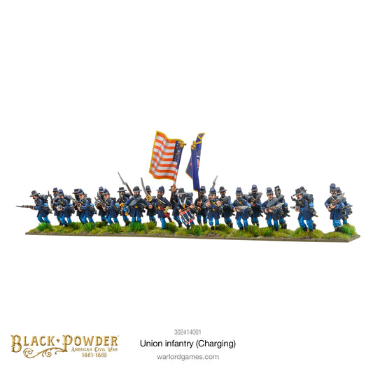 American Civil War Infantry Regiment Charging