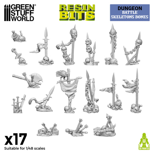 3D Printed: Battle Skeleton Bones
