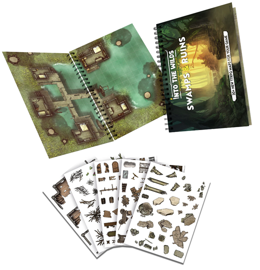 Swamps and Ruins: Into the Wilds Battlemaps Volume 2