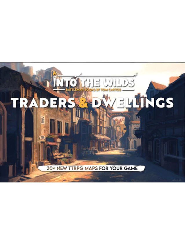 Traders and Dwellings: Into the Wilds Battlemaps Volume 3