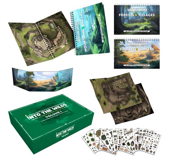 Into the Wilds Battlemap Volume 1 - Three Book Box Set