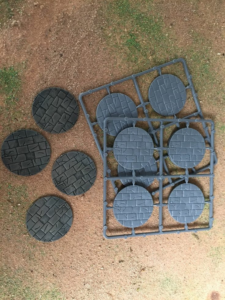 50mm Diameter Paved Bases