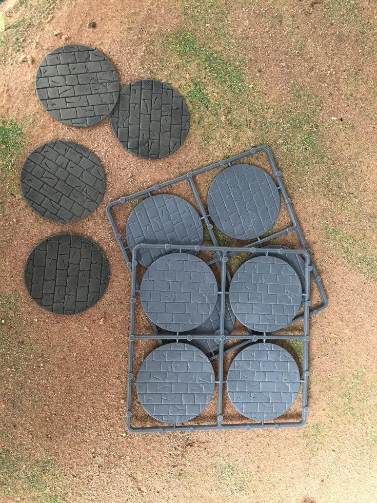 60mm Diameter Paved Effect Bases