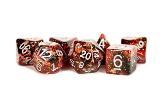 Fanroll - 16mm Resin Polyhedral Dice Set: Eternal Fire