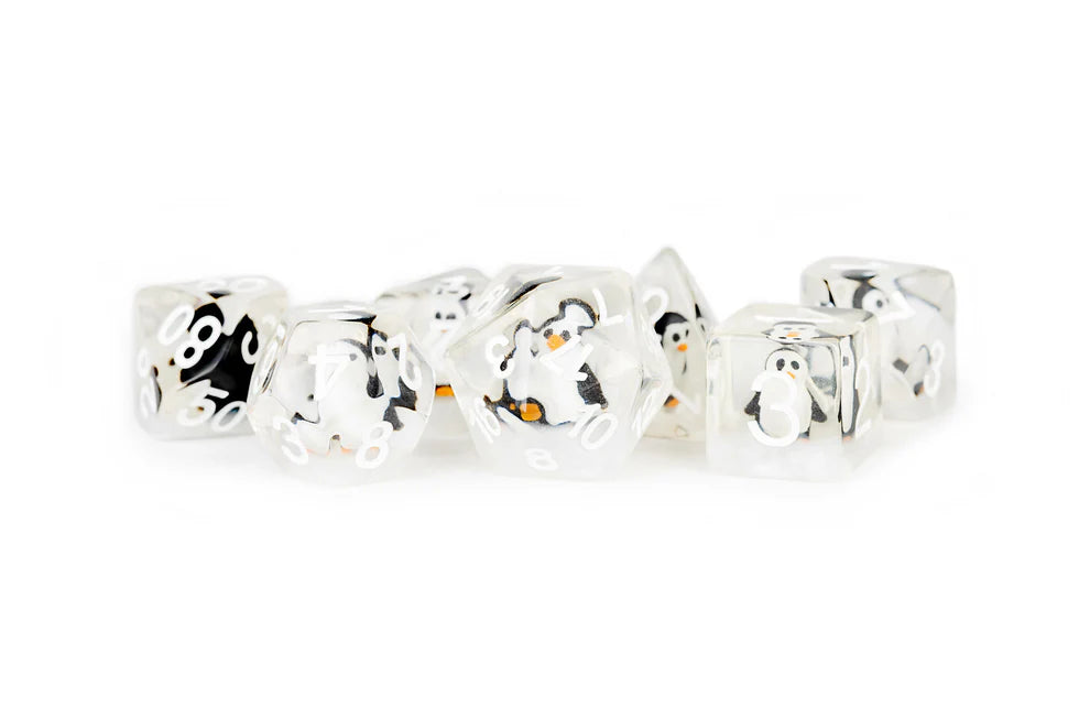 Fanroll - 16mm Resin Poly Dice Set: Penguin Dice