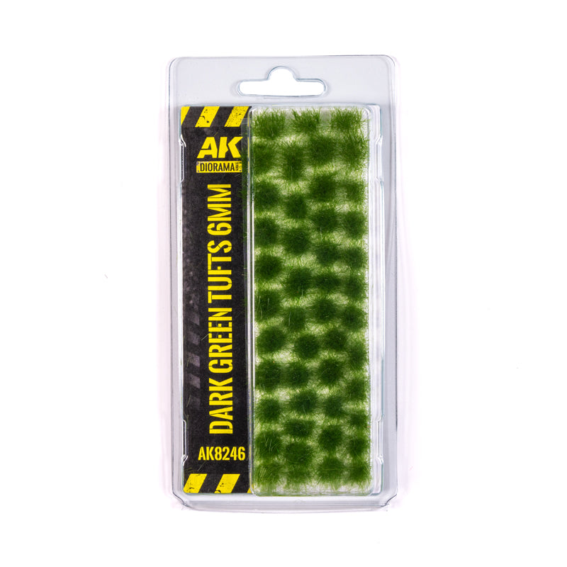 AK8246 Dark Green Tufts 6mm