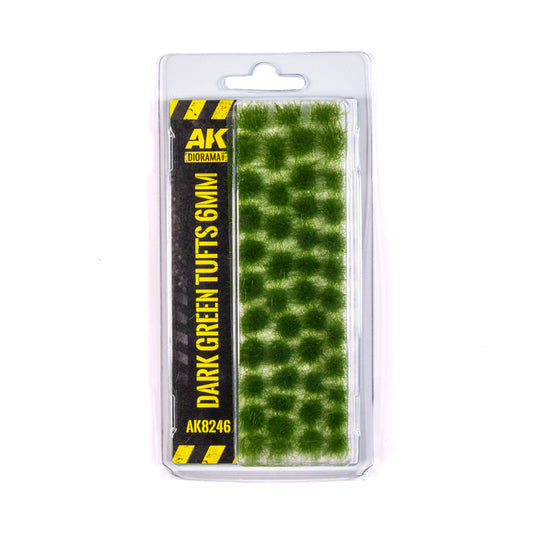 AK8246 Dark Green Tufts 6mm