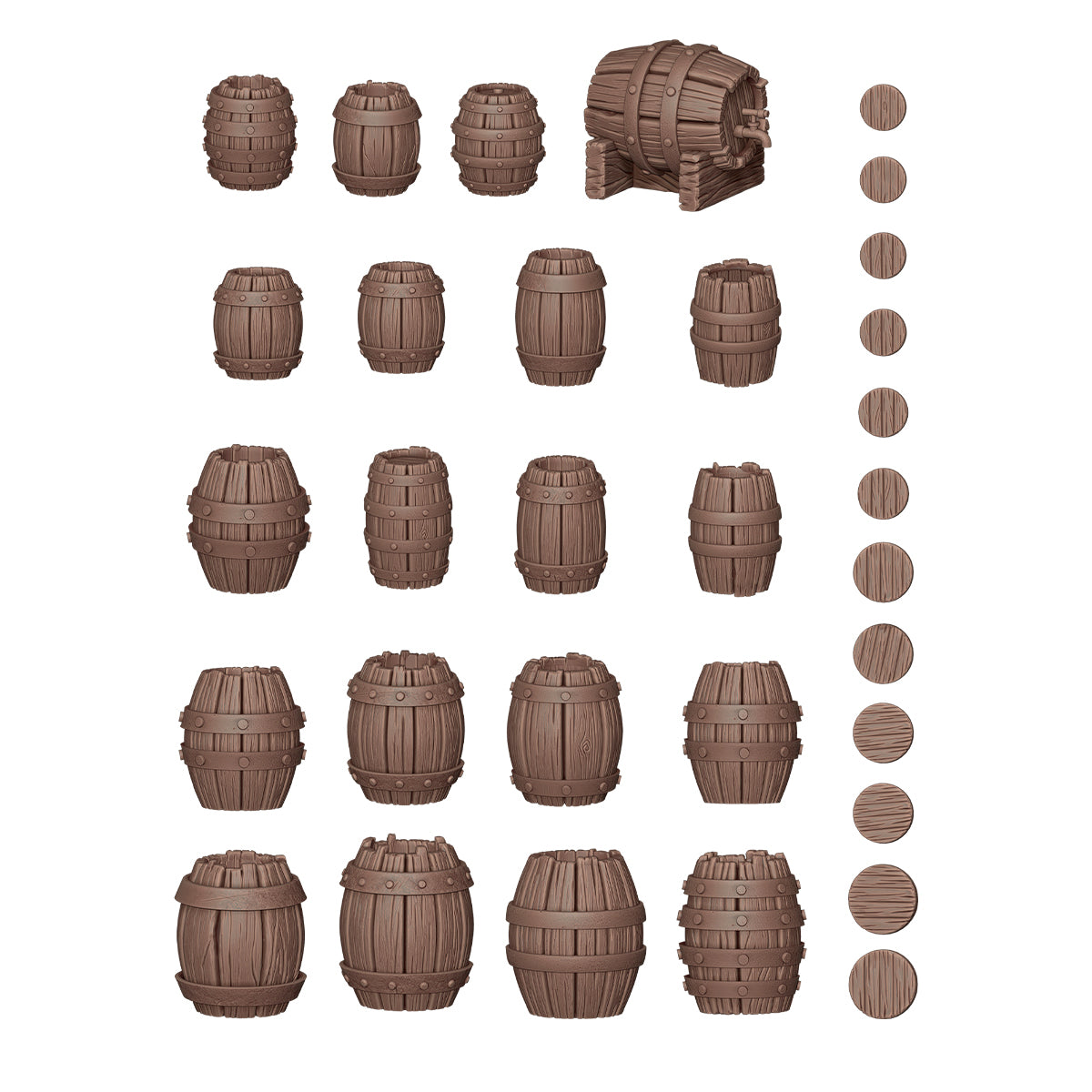 AKBIT0011 Wood Barrels