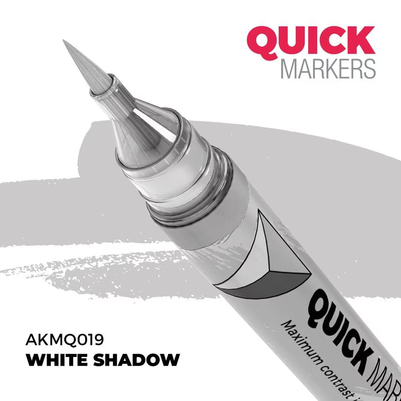 AKMQ019 - Quick Markers: White Shadow