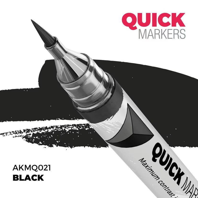 AKMQ021 - Quick Markers: Black