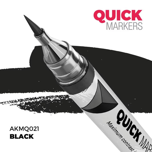 AKMQ021 - Quick Markers: Black